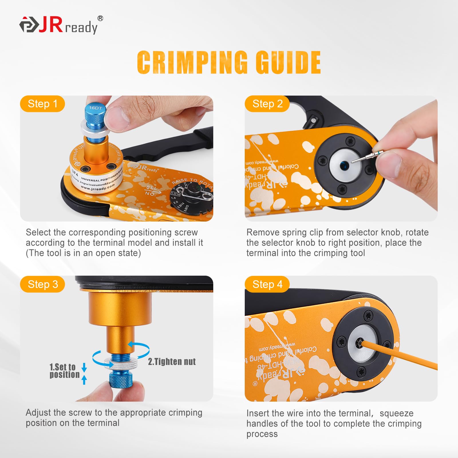 JRready ST2192 NEW-HDT-48 Deutsch Crimper for DT DTM DTP